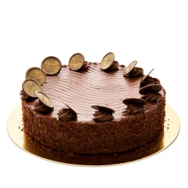 Chocolate cake, 12 slices size