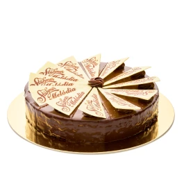 Dark chocolate Melody cake, 12 slices size