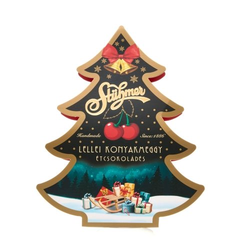 Cherry-liqueur praline Christmas tree 100g