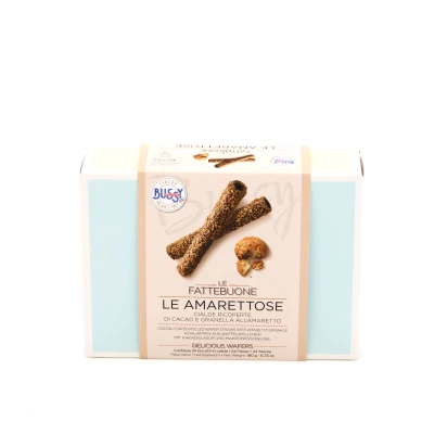 LEPASTELL’OSE LE AMARETTOSE 180g - kakaós amaretto kekszmorzsás ostyarúd 180g