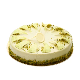 Crunchy pistachio cake, 12 slices size